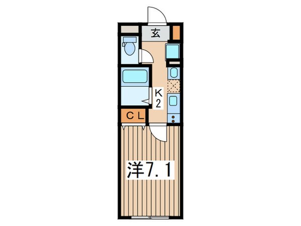 ヒルコート万騎が原の物件間取画像